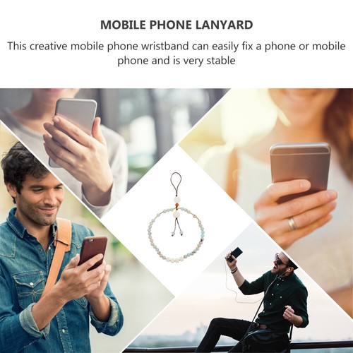Pasek na telefon komórkowy męski i damski kolorowy smycz do telefonu komórkowego koraliki telefon - Zdjęcie 10 z 12