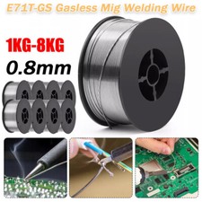 1KG-8KG Gasless Welding Wire MIG Flux Cored Wires Reel Spool Roll 0.8mm E71T-GS