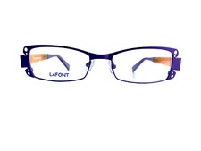 New Jean Lafont Purple Orange Rectangular Eyeglasses France Gigi 792 50 18 132 New Jean Lafont Purple Orange Rectangular Eyeglasses France Gigi 792 50 18 132