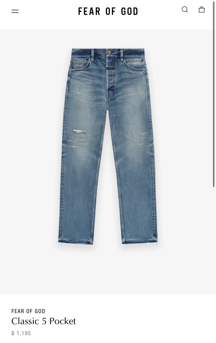 希少 Fear Of God Sixth Collection デニム 32 Fear of God Six collection Denim Jeans Men's sz 29 | eBay