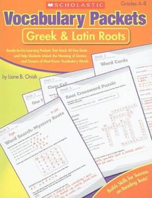 Vocabulary Packets: Greek & Latin Roots: Ready-to-Go Learning Packet - VERY GOOD