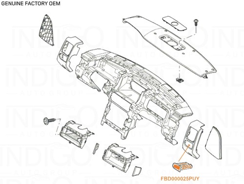 03-06 Range Rover Right Side Passenger Dash Push Release Cup Holder FBD000025PUY - Picture 5 of 5