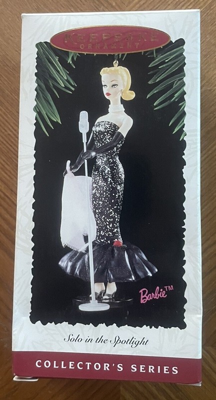 1995 Solo In The Spotlight Barbie Hallmark Keepsake Ornament  New! 2nd In Series