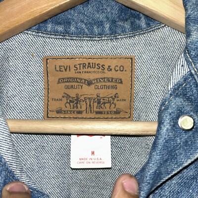 Vintage 1980's Levi's 405 Light Wash Denim Jacket, Deadstock NWT