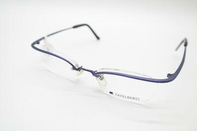 Lunettes Vintage Tafelberg By Chai - Monture Violette Métal Démi-lune - Modèle KE-05 NOS