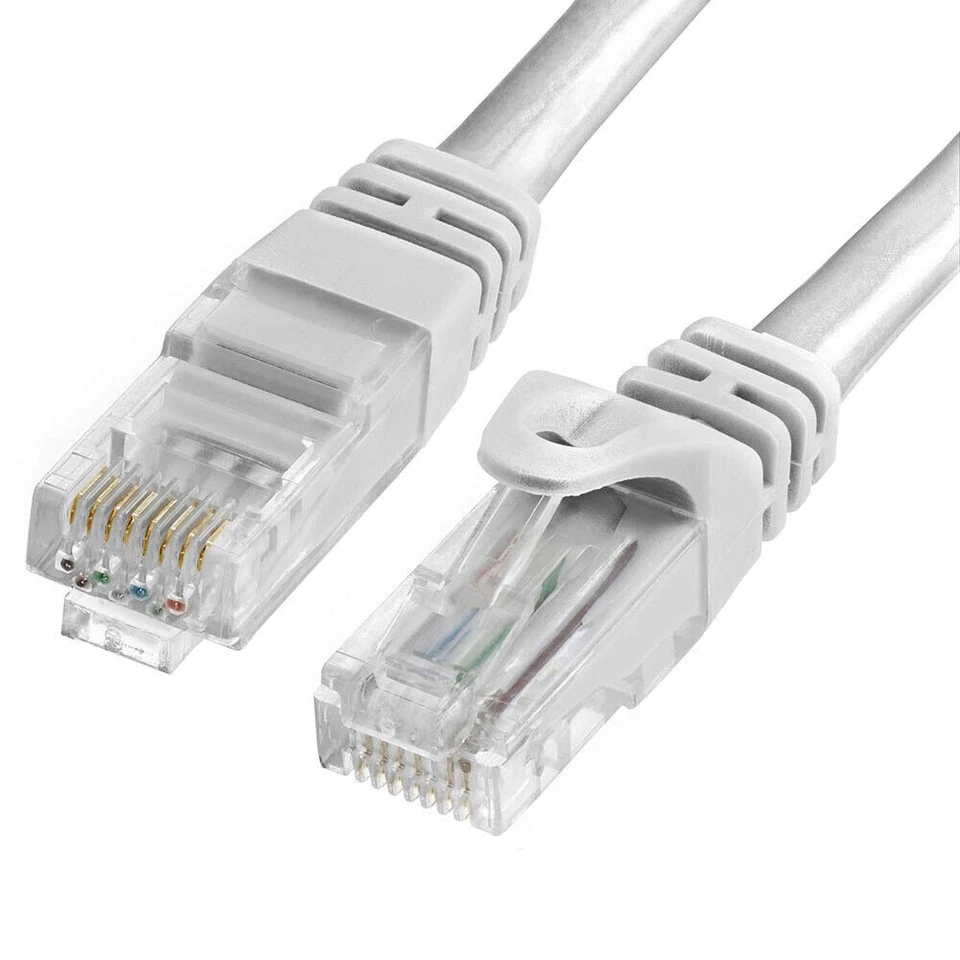 LOTE de cable de conexión Cat6 blanco cable de red cable de enrutador Ethernet Internet RJ45 Foto 2 de 4
