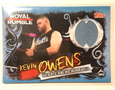 Kevin Owens Royal Rumble WWE Slam Attax Authentic mat Memorabilia Card Relic