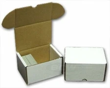 (4x) BCW 300 CT COUNT Corrugated Cardboard Storage Box-Sport Trading Card Boxes