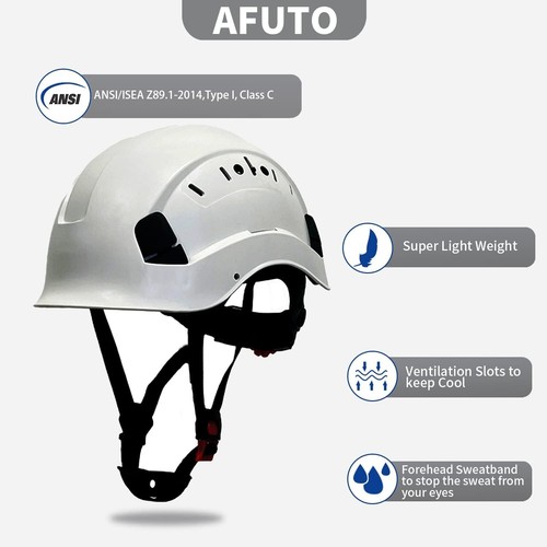 Safety Hard Hats Construction ANSI Z89.1 Approved 6-Point Suspension - Picture 2 of 4