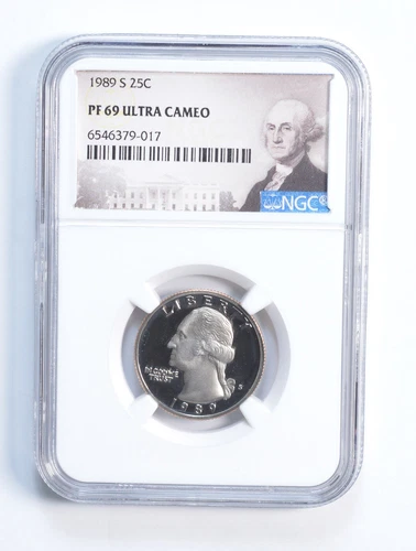 1989-S PF69 Washington Quarter NGC Special Label