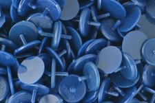 18mm Dark Blue Plastic Golf Ball Markers / Spotters x 50 pack