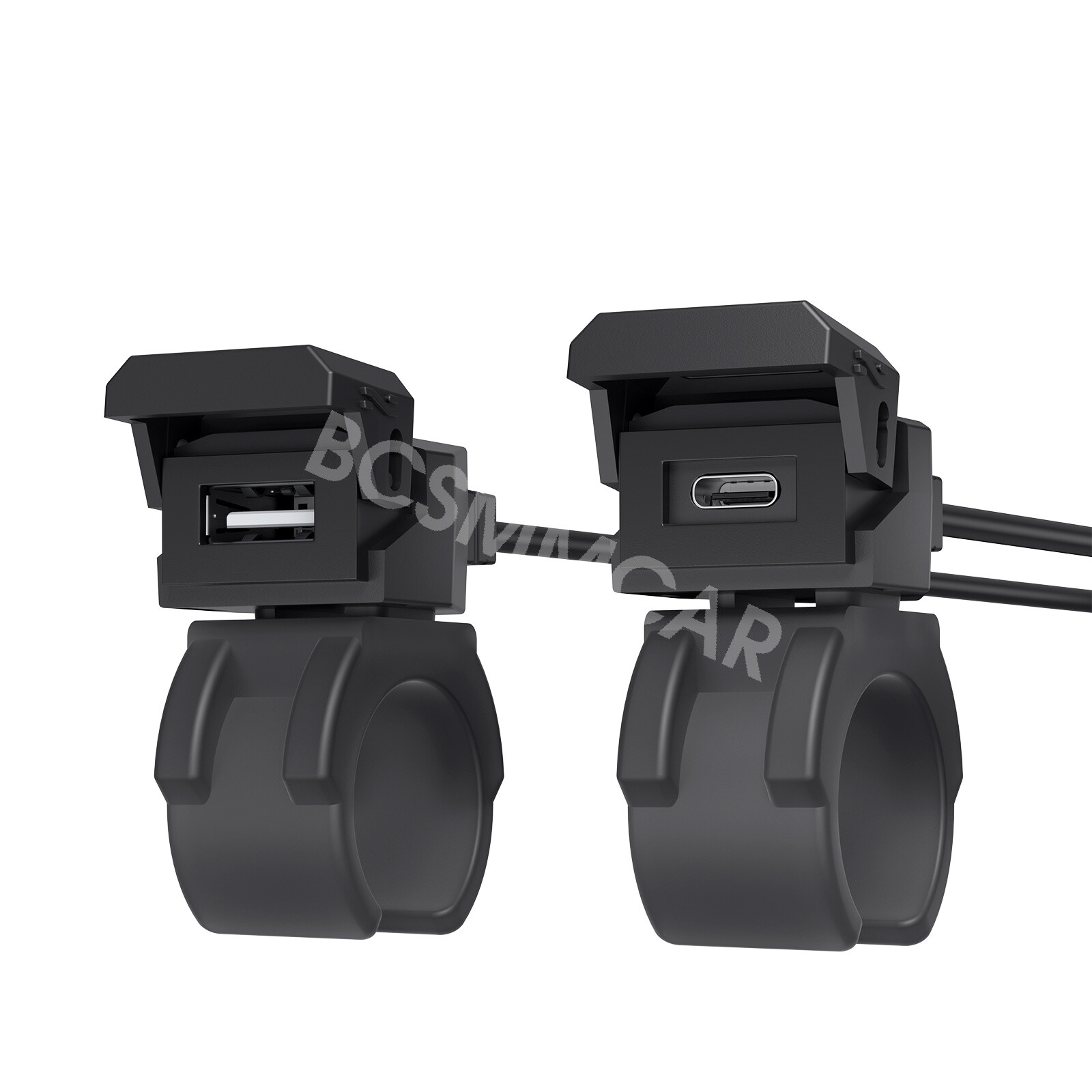 Motorcycle Cell Phone Fast Charging QC3.0 USB Type C Ports Charger