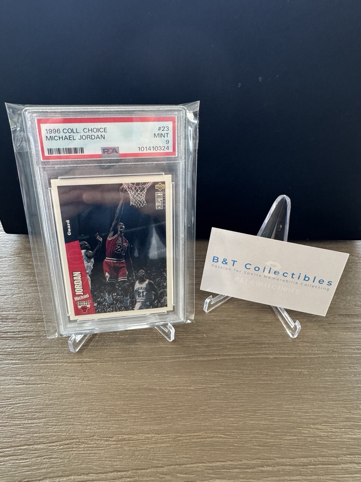 1996 Collector’s Choice #23 Michael Jordan PSA 9 MINT Chicago Bulls HOF GOAT 🔥 view 3