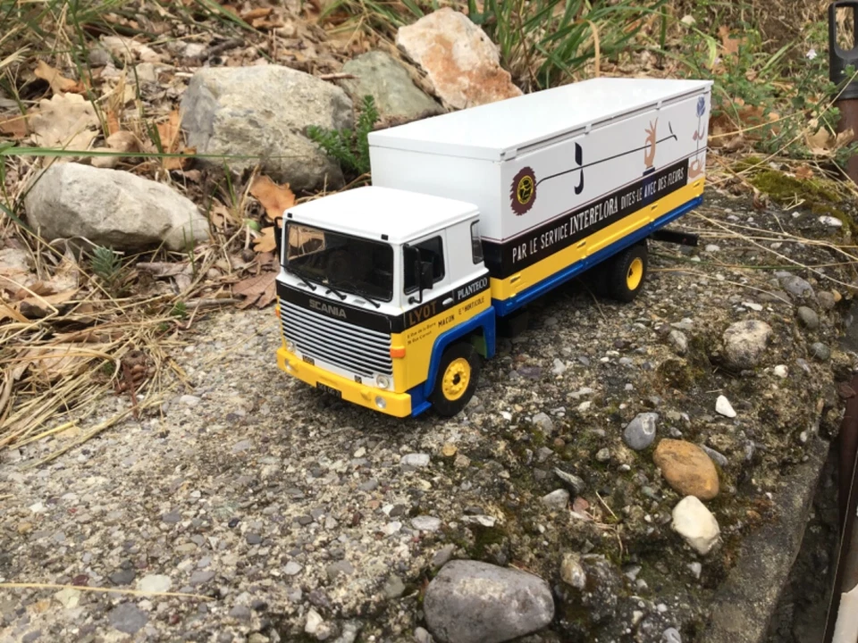 Camion Epoca Truck Scania Interflora Francia 1978 140 V8 Die Cast Model 1/43 - Immagine 3 di 4