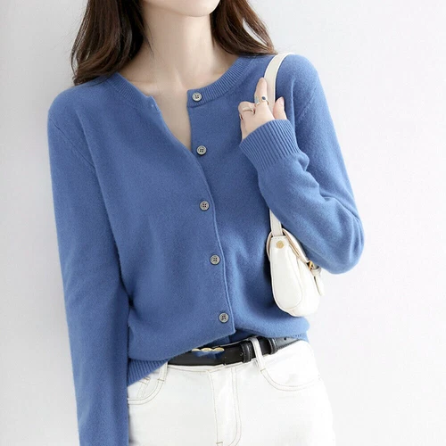 Womens Cardigan Soft Long Sleeve Size 6-18 Spring Autumn Ladies Knitted Top Gift - Picture 15 of 33