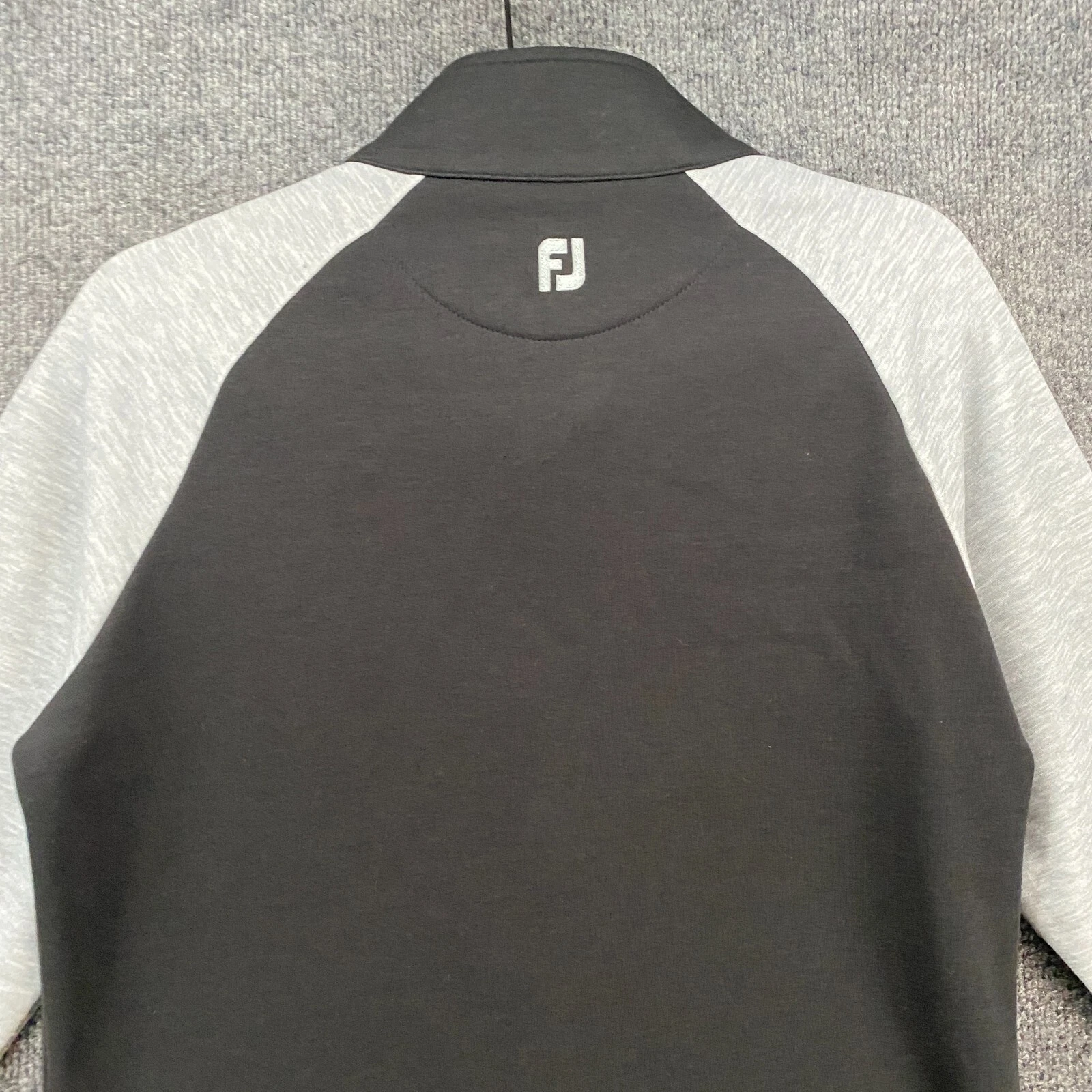 VETEMENTS Footjoy Giacca Donna M Nero Colorblock Full Zip Performance Felpa Golfista