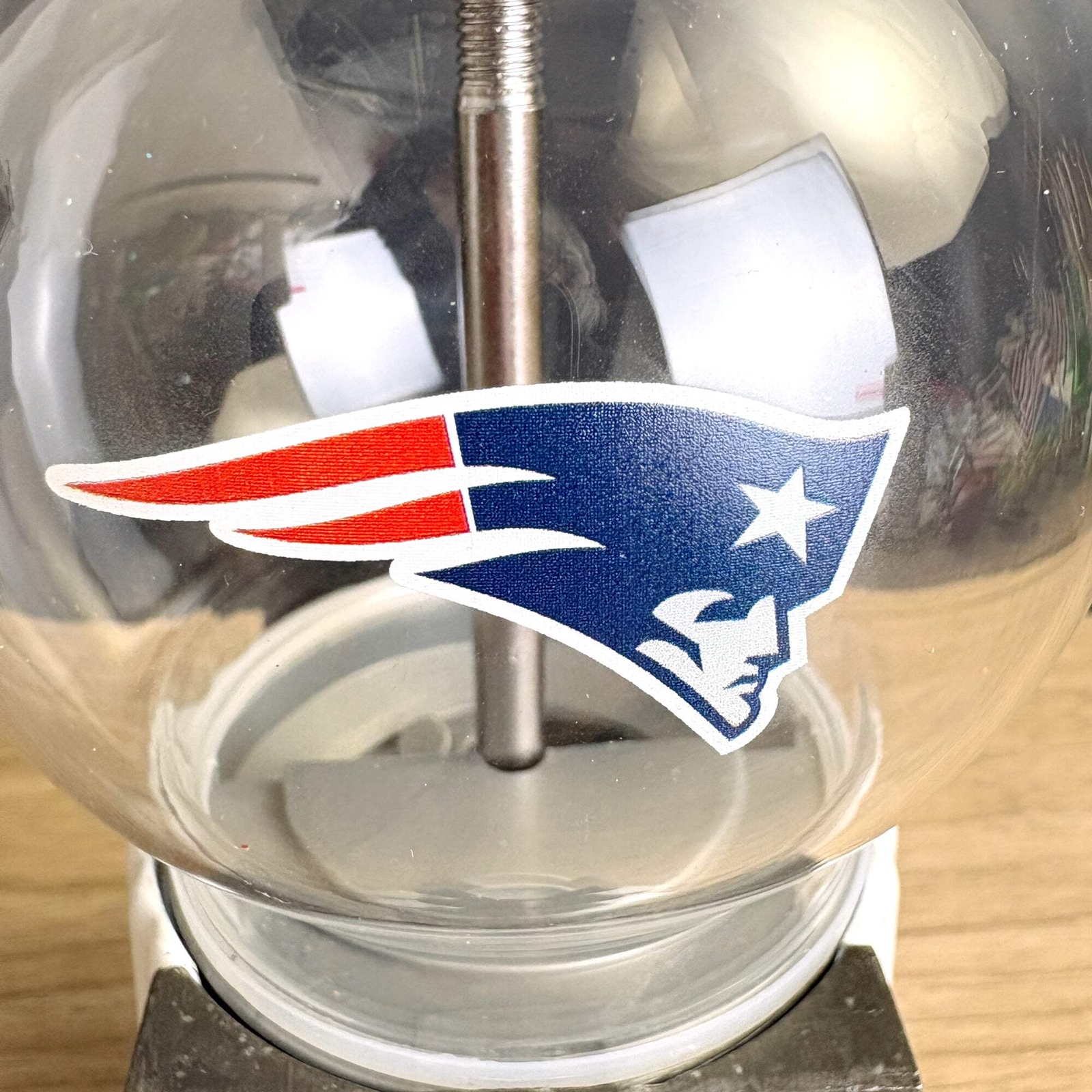 New England Patriots candy dispenser gumball machine bank