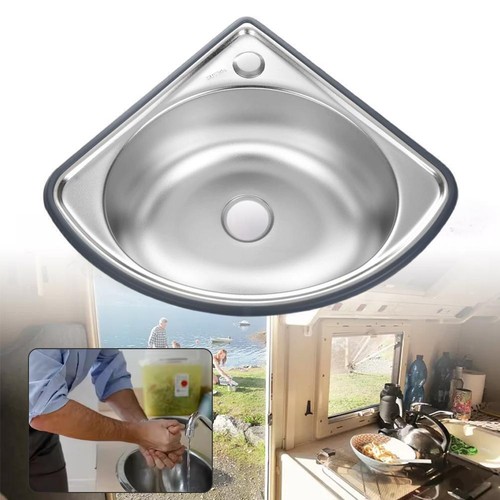 Motorhome Dishwashing Sink Small Wall Mounted Corner Multifunctional Z8V9 B4E3 - Picture 5 of 11
