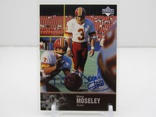 MARK MOSELEY 1997 UPPER DECK LEGENDS AUTOGRAPH AUTO! WASHINGTON COMMANDERS!