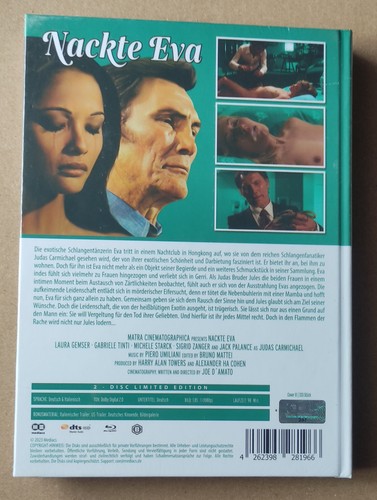 Nackte Eva Mediabook Cover B limited 333 UNCUT (Blu-ray + DVD) Laura Gemser Sex - Bild 2 von 2