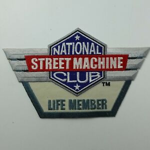 National Street Machine Club Life Member Patch 3.5&#034; x 5.5&#034;