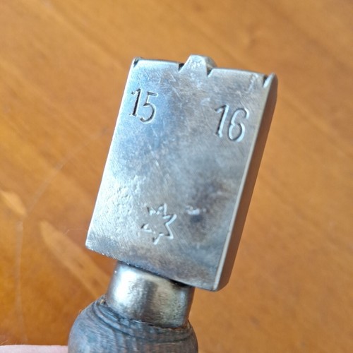 Double Forepart Cobblers Edging Glazing Iron Size 15 16 Shoe Maker Leathercraft - Bild 3 von 16