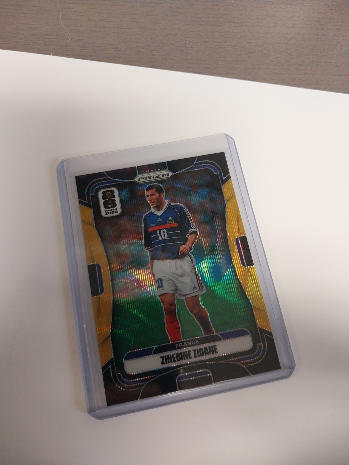 Panini 2026 Prizm FIFA World Cup Zinedine Zidane France #42 Black gold /8