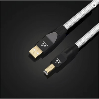 ATAUDIO HiFi USB Audio Cable 7N OCC Silver-plated Type A to Type B, 0.5m/1.64 ft