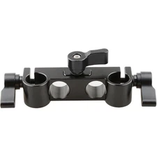 CAMVATE Offset Railblock Clamp 15mm Right Angel Rod Clamp, Black Knob