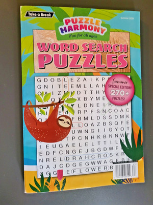 Puzzle Harmony Large Print Word Search Puzzle Book by Take-A-Break - 270+ Games