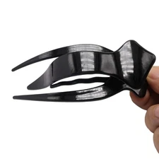 2 pcs Black Plastic Duckbill Hair Clips -125mm Claw Clamps for Women Craft Flowe