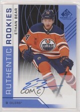 2018-19 Upper Deck SP Game Used Authentic Rookies Blue Ethan Bear #106 Auto 2l5