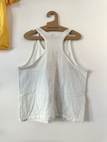 Canottiera basket vintage anni 90 made in USA University Deleware galline blu taglia L - Foto 3 di 4