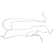 Classic Tube Brake Line Kit Complete Stainless Steel With Standard Drum/Singl...