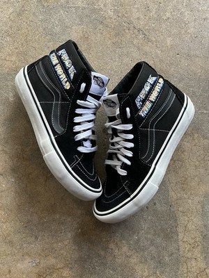 Vans X Supreme SK8-Hi  FTW  F The World White Black VN0A45JDSY1 Mens Size 8