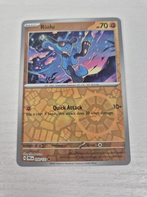 Riolu 050/131 - Prismatic Evolutions - Reverse Holo Pokemon TCG - NM