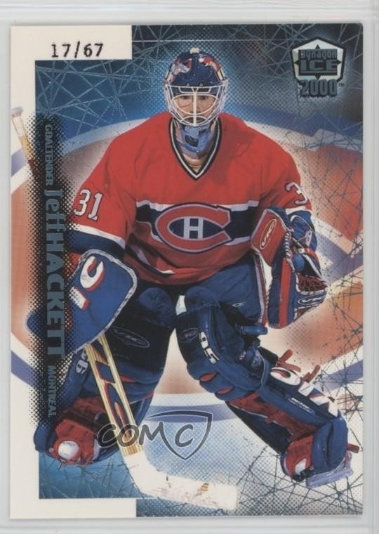 1999-00 Pacific Dynagon Ice Blue 17/67 Jeff Hackett #101 b8c