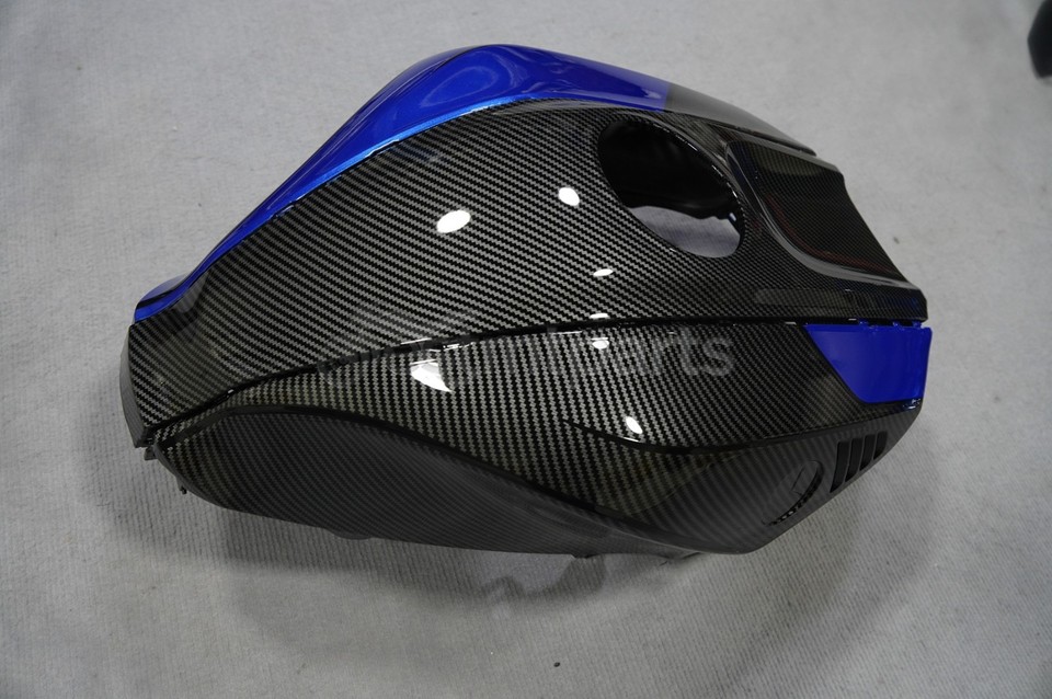 Black Carbon Fiber & Blue Fairing Kit Fit for Yamaha YZF R7 2022 2023 ...