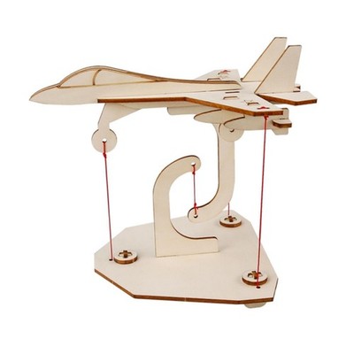 Wooden Suspension Aircraft Model Kit Science Experiment Home Birthday Gifts Hand