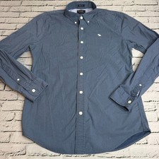 Abercrombie Fitch Super Slim Long Sleeve Button Down Shirt Mens Large Moose