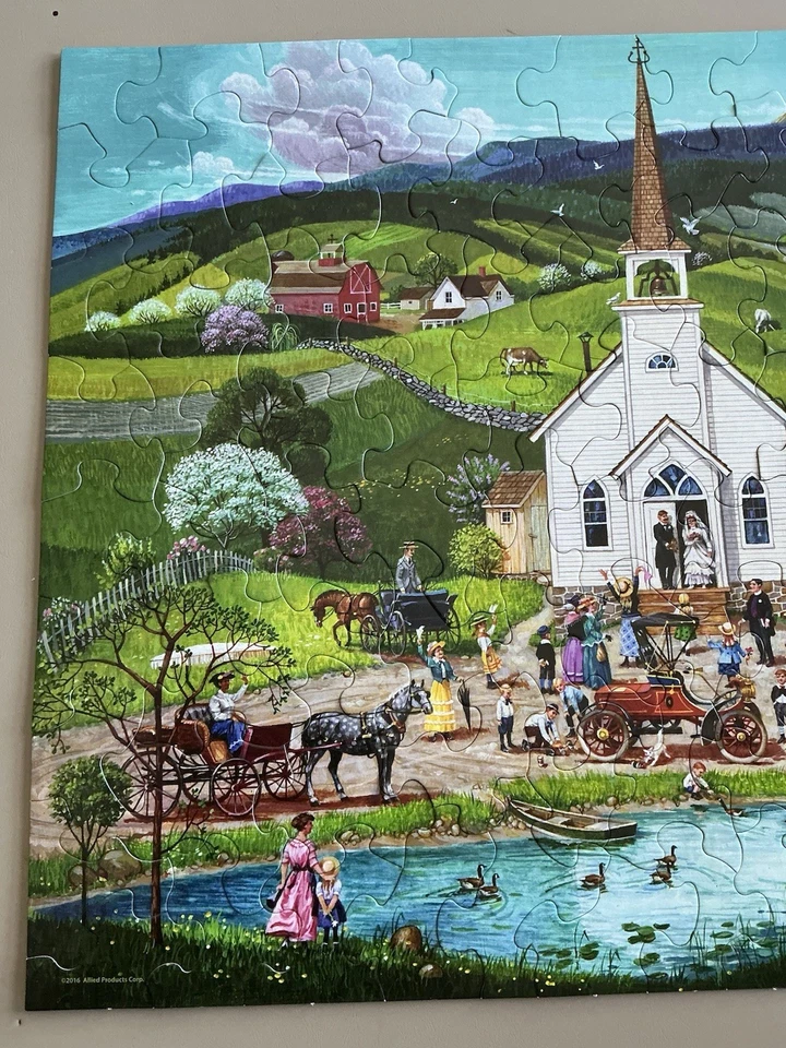 Springbok Puzzles To Remember 100 Piece Jigsaw Puzzle Spring Wedding Complete - Image 2 of 4
