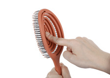 Warm Grey Relaxing Elastic Massage Comb Portable Hair Brush Massage Brush Anti-s