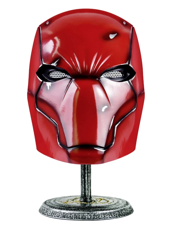 Movie Red Hood 1:1 Resin Battle Damage Helmet Full Masks Wearable Halloween Prop - Image 2 of 4
