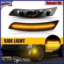 1-10xlong Lifespan Amber Led Side Marker Lamp For Cadillac Ats Cts Chevy Camaro