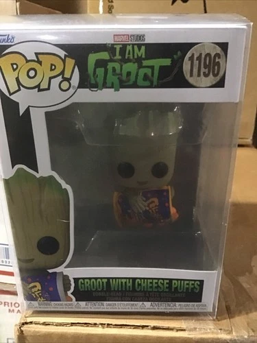Funko Pop! Marvel I Am Groot 1196 Groot With Cheese Puffs