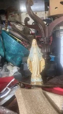 Vintage Blessed Virgin Mary Our Lady of Grace Statue Figurine Religious