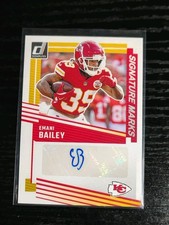 2025 Panini Donruss Emani Bailey #SM-EBY Signature Marks Auto Kansas City Chiefs