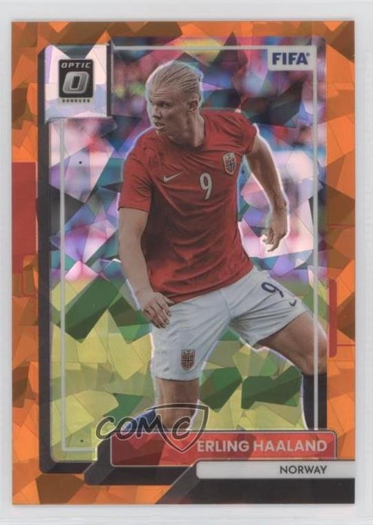 2022-23 Panini Donruss Optic Orange Ice Prizm Erling Haaland #84 02r7