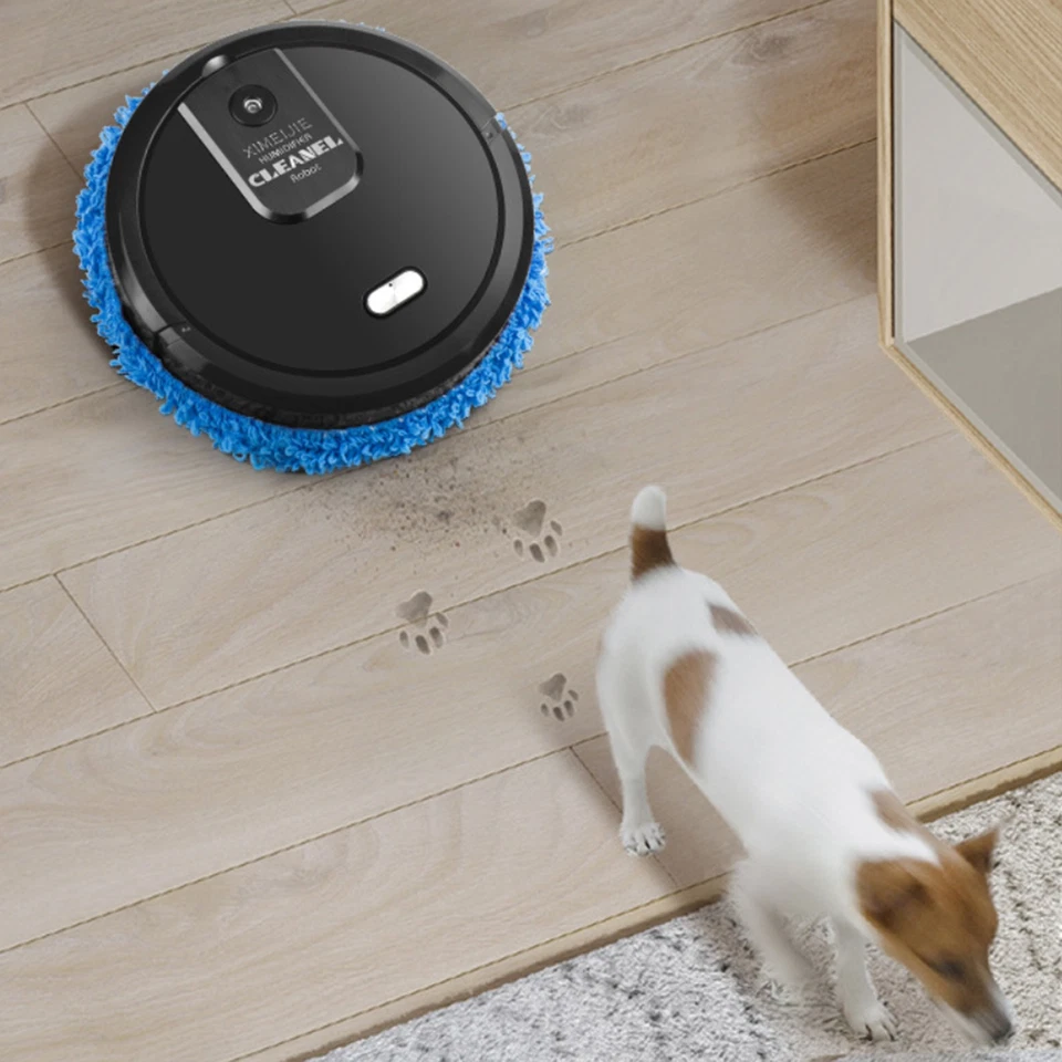 3-in-1 Robot Cleaner Efficient Wet & Dry Scrubbing For Home Use (White) - Bild 1 von 4