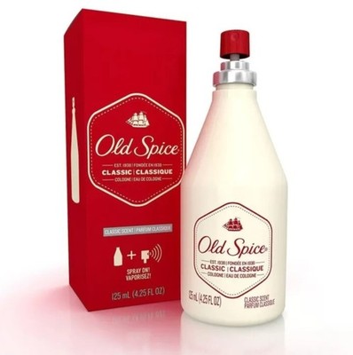 Old Spice Classic Eau De Cologne 125 ml Spray - Cologne - Parfum Classique